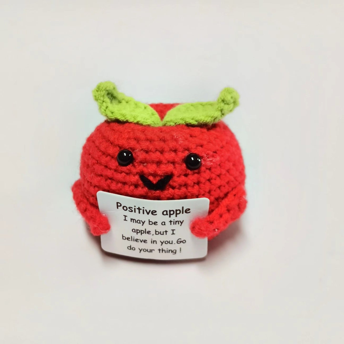 【Ahhkawaii】Handmade Yarn Crocheted Cute Fruit Amusing Emoji Plush Ornament Hanging Decoration