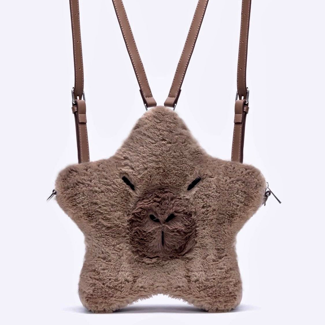 【Ahhkawaii】Original Capybara Cute, Ugly-Cute Plush Starry Backpack, New Arrival for Autumn and Winter