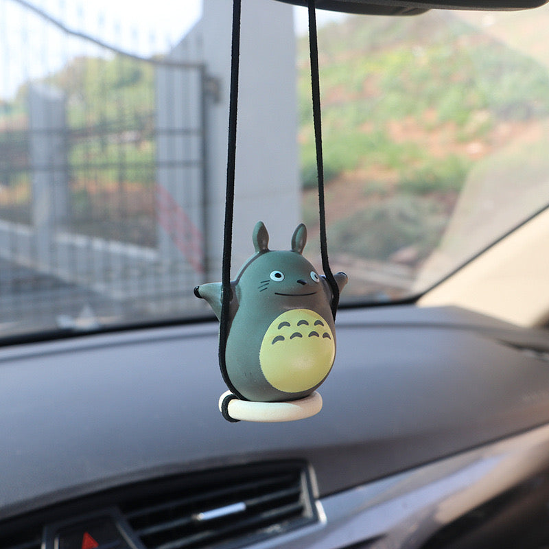 【Ahhkawaii】Totoro Car Rearview Mirror Car Swing Ornament Decoration
