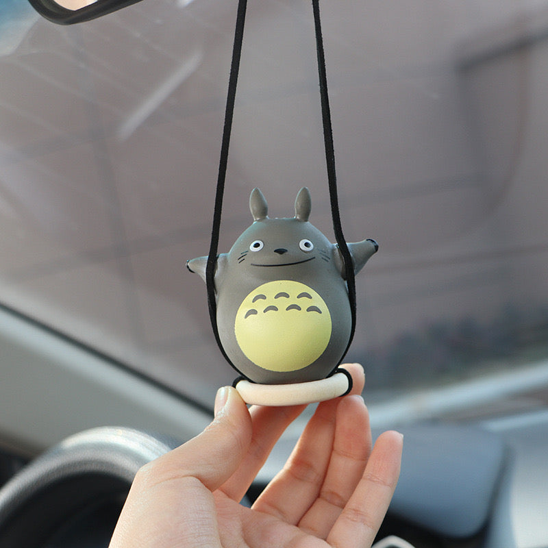 【Ahhkawaii】Totoro Car Rearview Mirror Car Swing Ornament Decoration