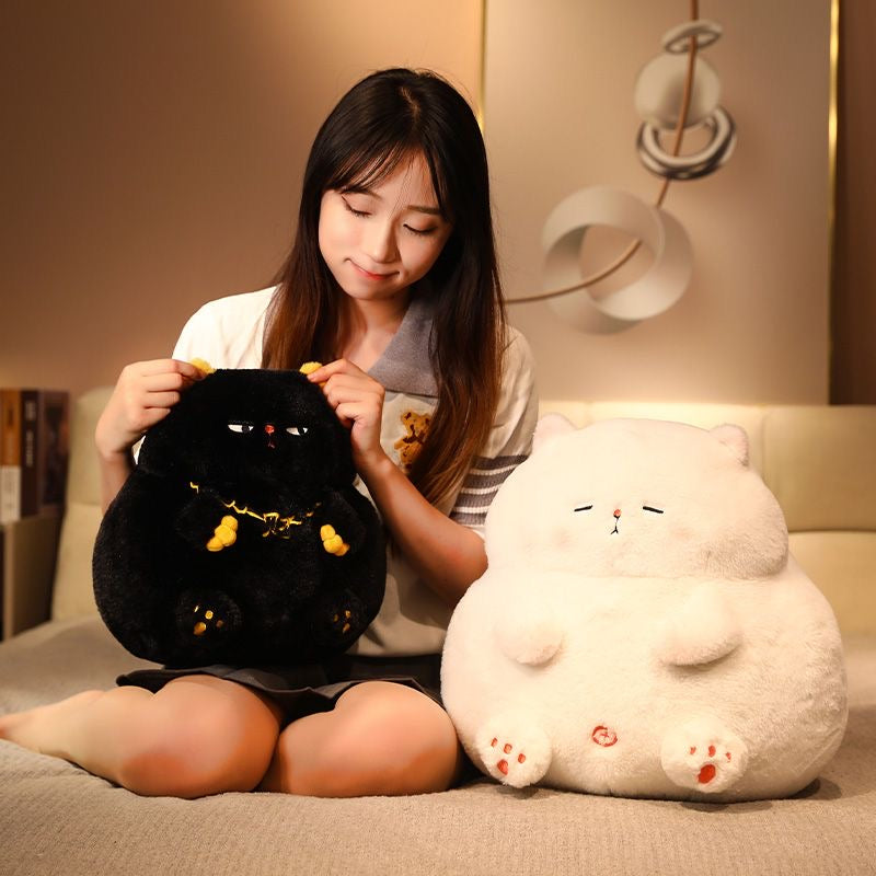 【Ahhkawaii】Soft and Adorable Cat Plush Toy Doll, Perfect for Girls as a Huggable Pillow