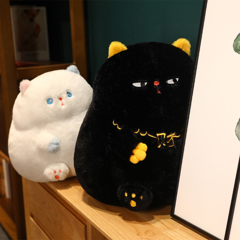 【Ahhkawaii】Soft and Adorable Cat Plush Toy Doll, Perfect for Girls as a Huggable Pillow