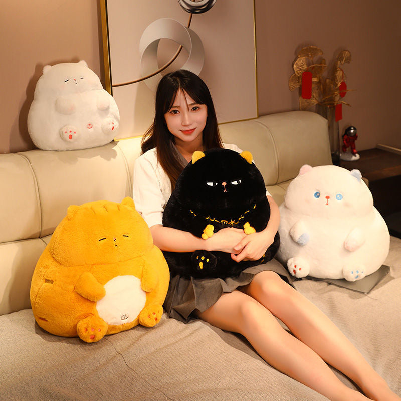 【Ahhkawaii】Soft and Adorable Cat Plush Toy Doll, Perfect for Girls as a Huggable Pillow