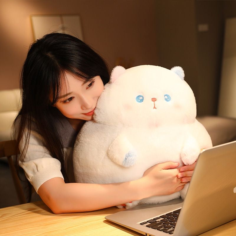 【Ahhkawaii】Soft and Adorable Cat Plush Toy Doll, Perfect for Girls as a Huggable Pillow