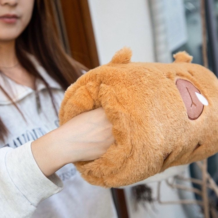 【Ahhkawaii】2023 New Capybara Plush Warm Hand Pillow, Perfect Gift for Girls