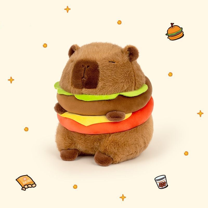 【Ahhkawaii】New Adorable Capybara Burger Plush Toy Gift